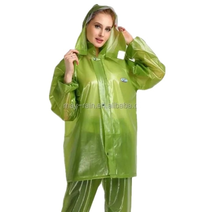 Customized logo printed promotion women adult rainsuit rain suits for men