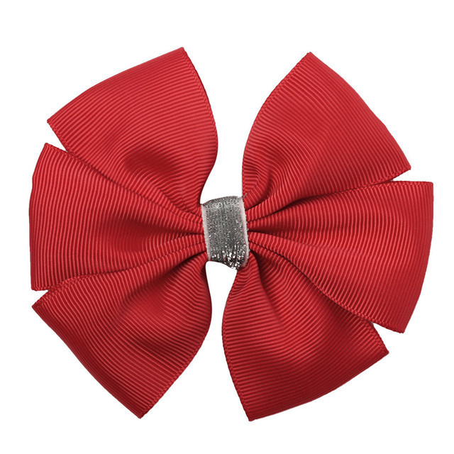 20pcs grosgrain Ribbon 4 inch boutique hair bows girl Hair bow with alligator clips