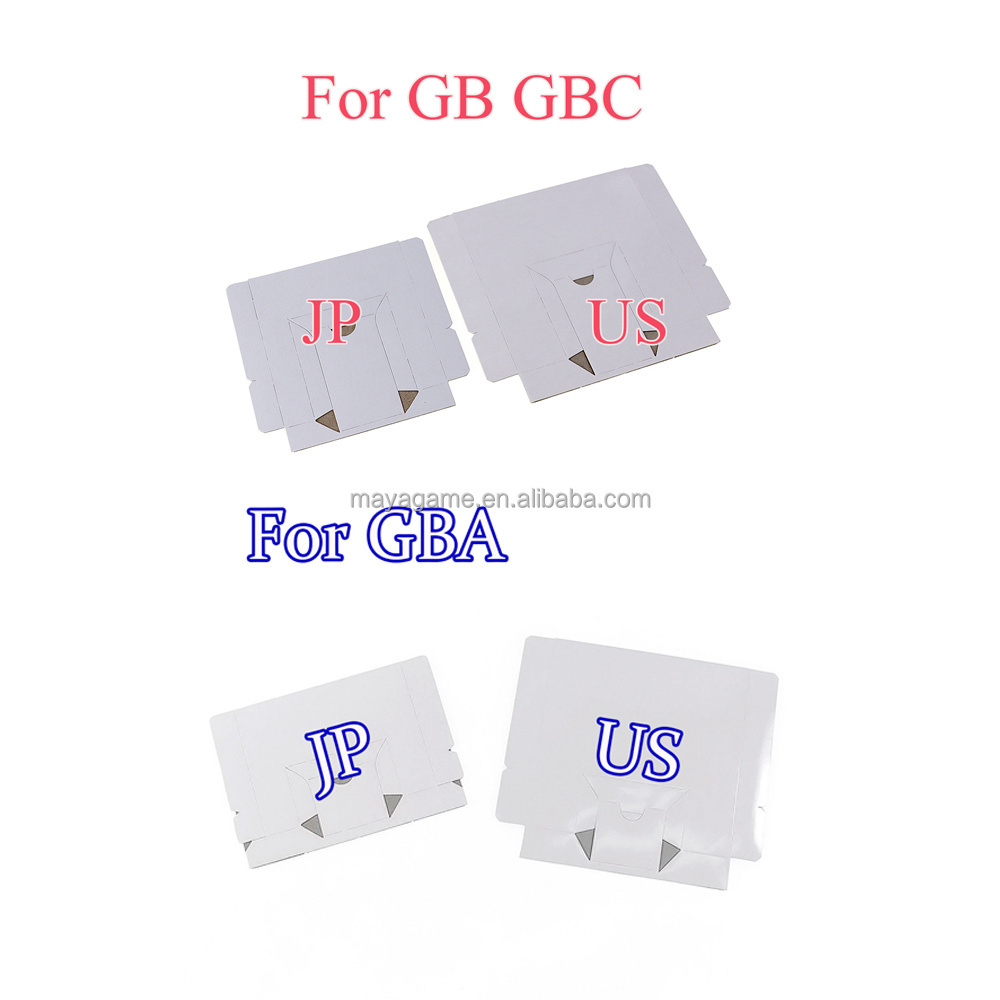 Carton Replacement Cardboard Inner Inlay Insert Tray For GB GBC GBP GBASP GBA Game Cartridge US Version JP Version