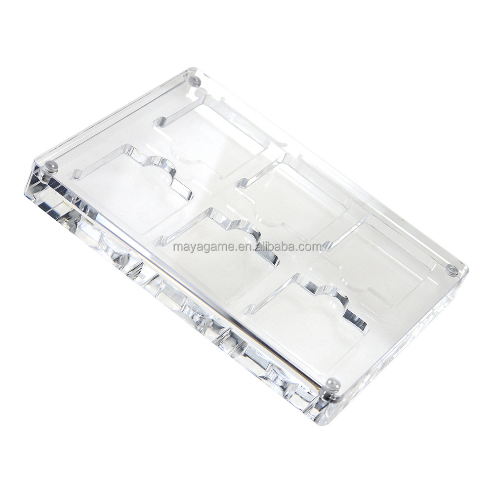 6 in 1 High transparency Acrylic Magnetic suction cover Games Storage Box Hard Shell cartridge Case for Nintendo 3DS DS