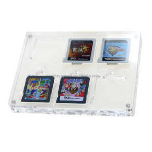 6 in 1 High transparency Acrylic Magnetic suction cover Games Storage Box Hard Shell cartridge Case for Nintendo 3DS DS