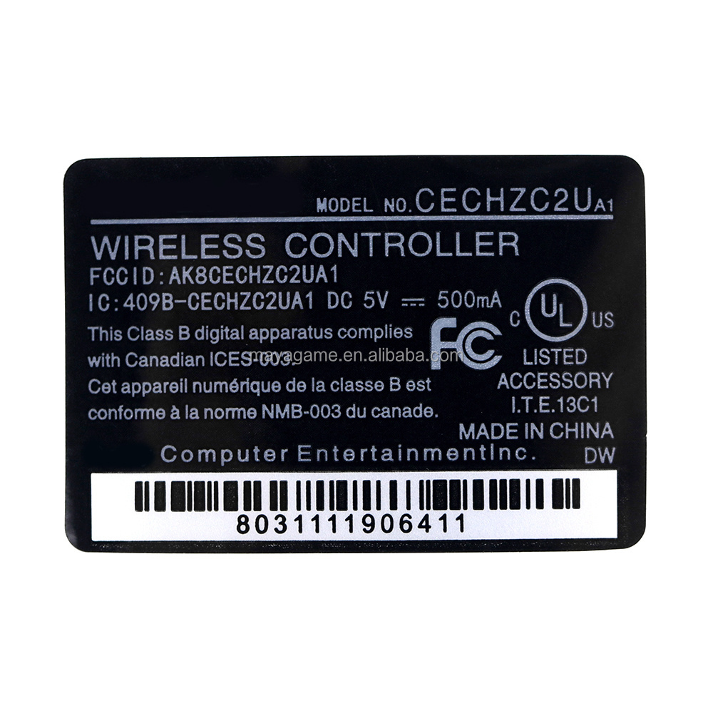 Wireless Controller Housing Shell label Black Back Sticker Label Seals For PS3 controller Repair Parts