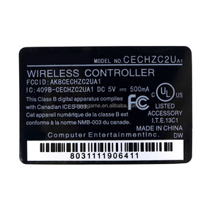 Wireless Controller Housing Shell label Black Back Sticker Label Seals For PS3 controller Repair Parts