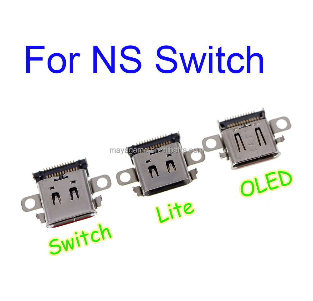 Original new charging port For Nintendo Switch lite Console Charging Port Power Connector Charger Socket For NS Switch oled