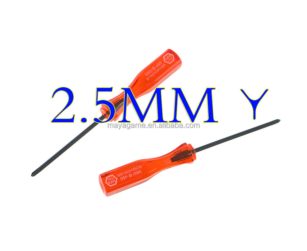 2.5mm Y + Screwdriver Triangle Clear Red Screwdriver For Wii NDS NDSL GBA SP Switch Lite Repair Tool 1.5mm Cross