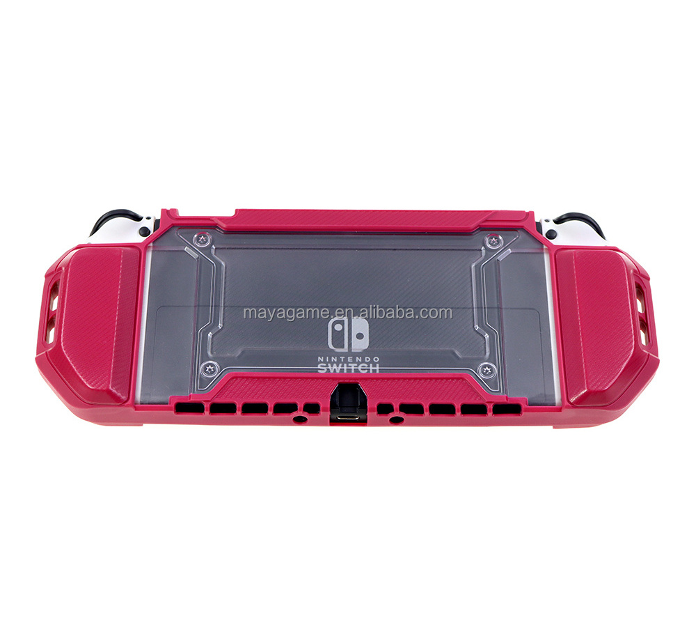 Case For Nintendo Switch OLED Blade Series TPU Shell With Hand Strap Protective Cover Compatible Joy Con Controller