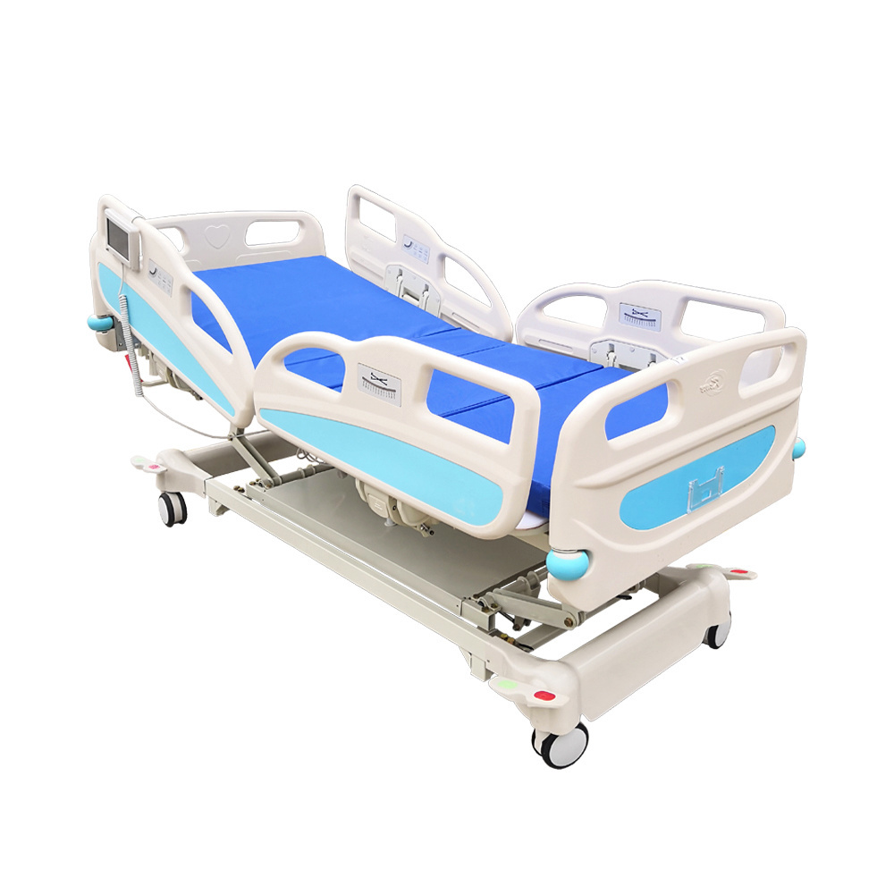 Free used hospital beds multifunctional medical lease electric bed automatic double swing sickbed bed side table hospital