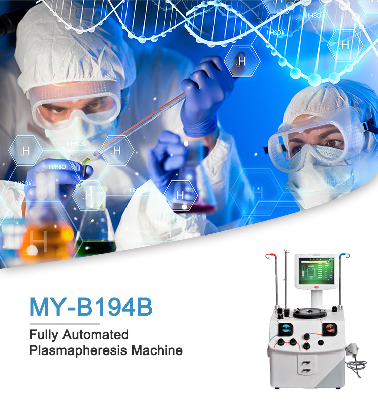 Medical hospital platelet apheresis machine blood analysis machine Fully Automated Plasmapheresis Machine