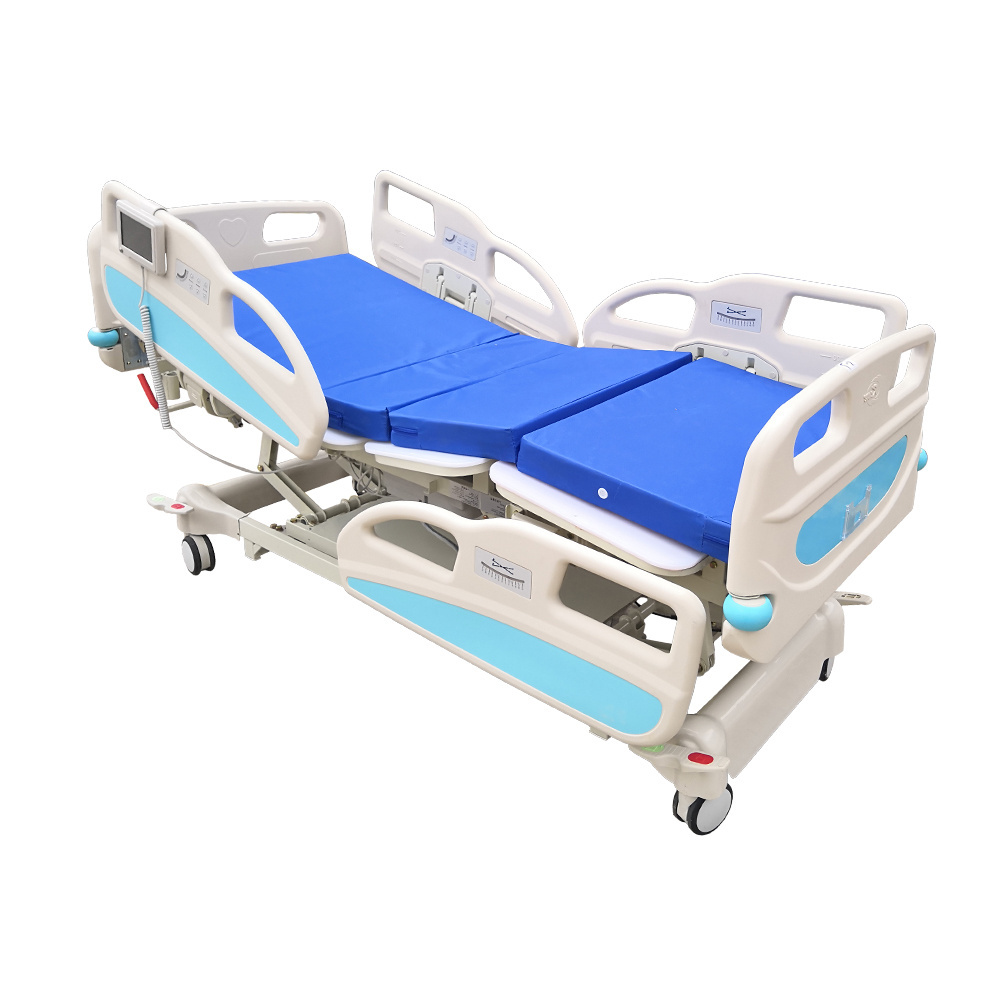 Free used hospital beds multifunctional medical lease electric bed automatic double swing sickbed bed side table hospital