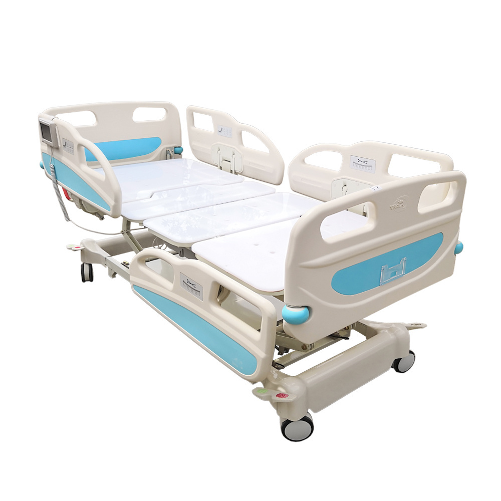 Free used hospital beds multifunctional medical lease electric bed automatic double swing sickbed bed side table hospital