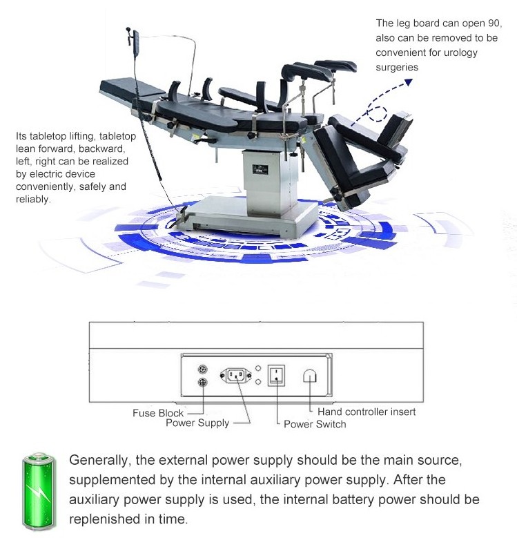 Hospital orthopedic medical stirrups theatre bed ot table operating table electric operation surgical operating surgery bed
