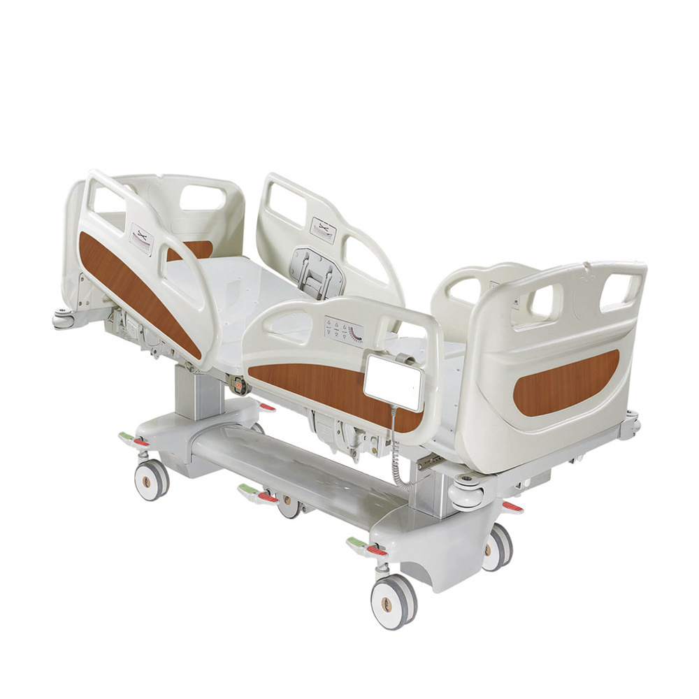 Free used hospital beds multifunctional medical lease electric bed automatic double swing sickbed bed side table hospital