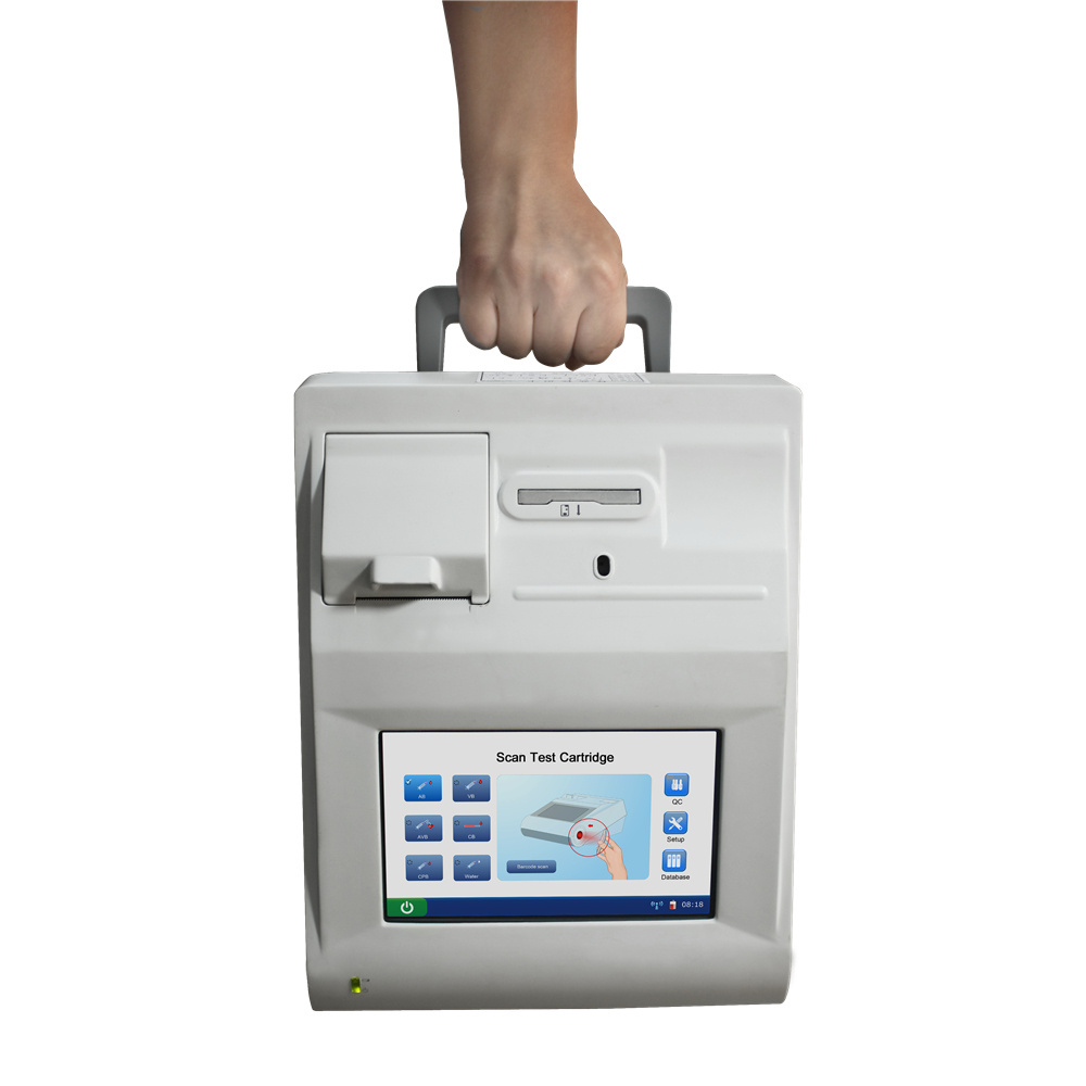 Portable Mobile Blood Gas Analyzer blood testing equipments veterinary electrolytes blood gas analyzer