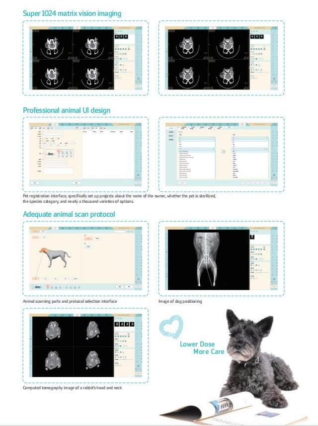 MY-W067C Animals hospital clinic used vet pet ct system 32 slice veterinary ct scan machine price