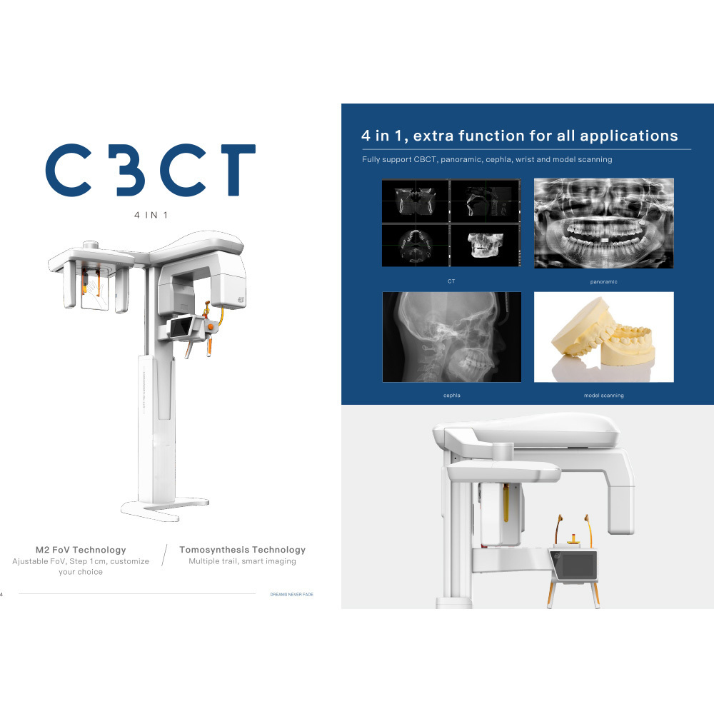 CBCT dental radiology opg panoramic and cephalometric x-ray panoramic dental x ray machine