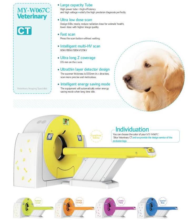 MY-W067C Animals hospital clinic used vet pet ct system 32 slice veterinary ct scan machine price