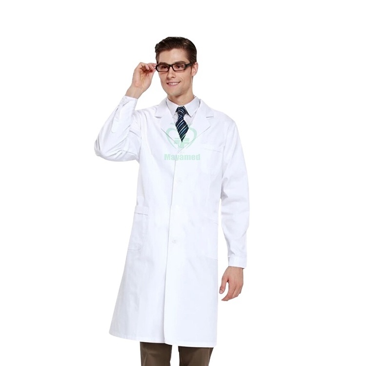 MY-Q001 Hospital Uniforms Male Doctor Clothing Overall for Sale Unisex Medical Coat Bleu Cheap White Nurse Uniform Designs 4 Nm