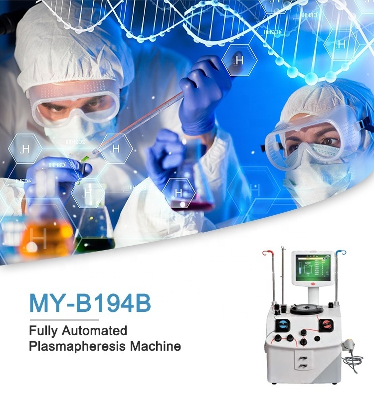 Medical hospital platelet apheresis machine MY-B194B Fully Automated Plasmapheresis Machine