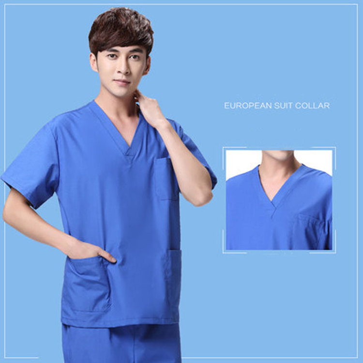 MY-Q021 100% Cotton professional surgical suit nurse doctor medical scrubs hospital uniforms