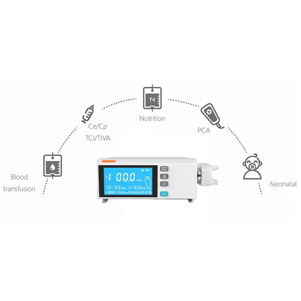 MY-G078A-B Auto Portable Medical Veterinary Human Dual Channel Automatic Electric Infusion ICU Syringe Pump