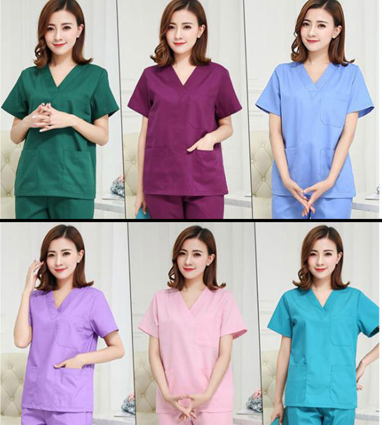 MY-Q021 100% Cotton professional surgical suit nurse doctor medical scrubs hospital uniforms