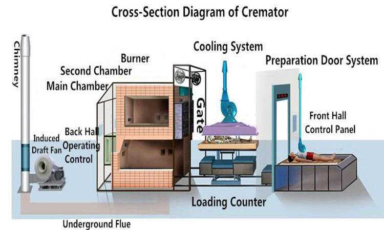 MY-T033D medical waste incinerator corpse cremation furnace machine human body incinerator