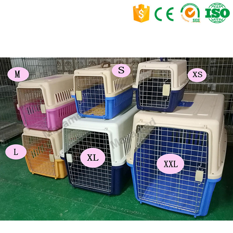 Dog Cat Carriers Travel Box Plastic Pet Cage portable traveling cage