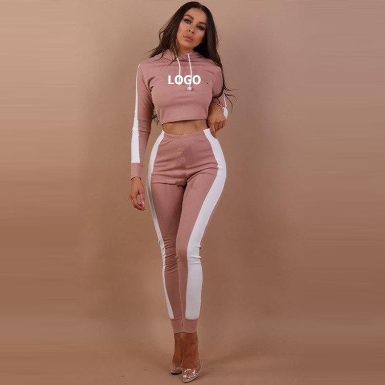 Customized Logo Zip Women Jogger Sets Matching Sweat Suits for Women Blank Jogging Suits Wholesale Tracksuits