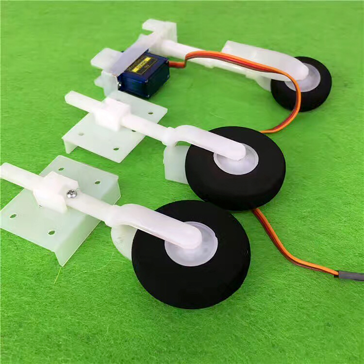 SU27 Assembly KT Board Nylon Landing Gear DIY Steering Wheel Landing Gears Undercarriage For FPV RC Fixed Wing Airplane