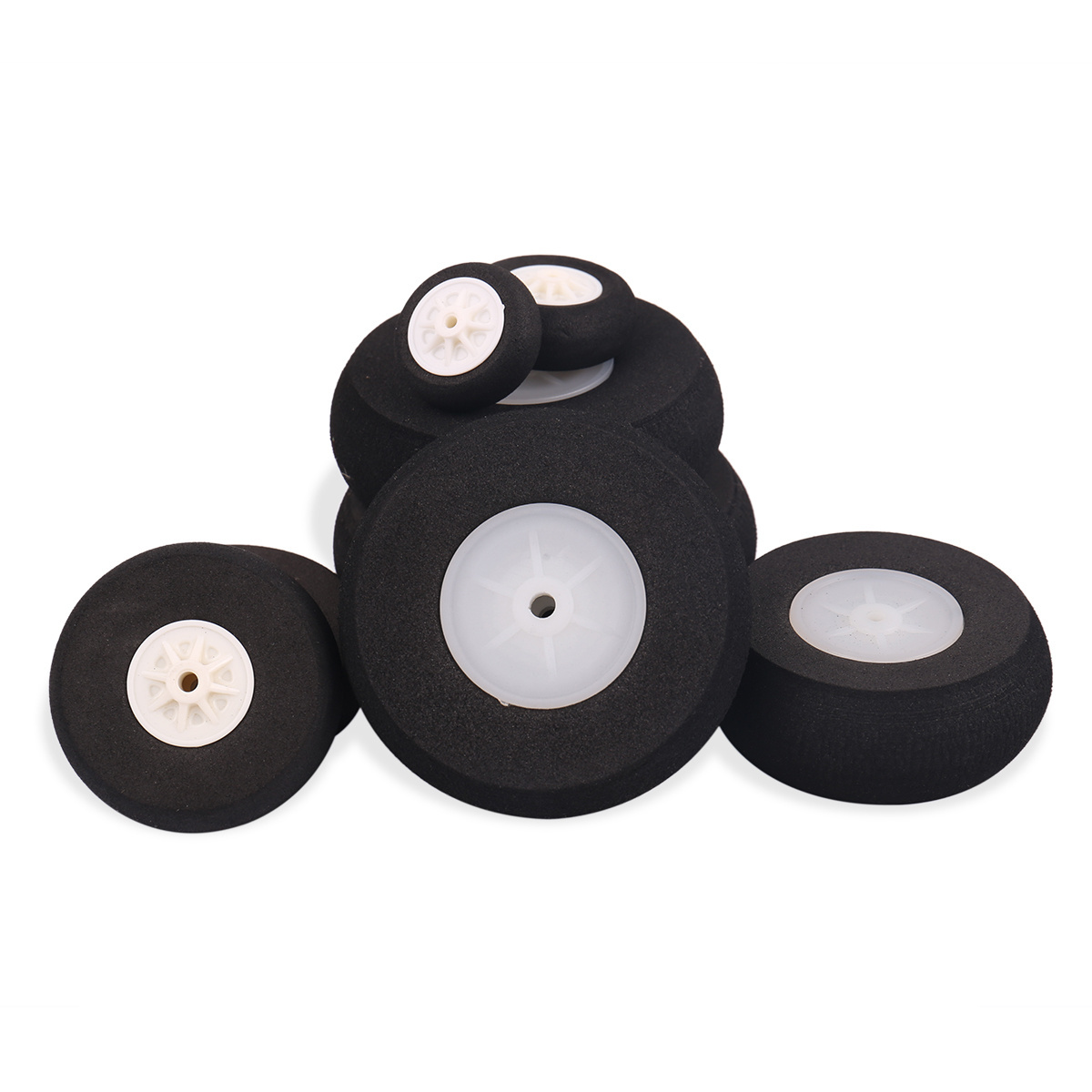 Rc Fixed-wing Airplane Sponge tyre diameter25 30 45 40 50 57 64 70 76mm DIY Aircraft Landing Gear EVA Wheel Universal