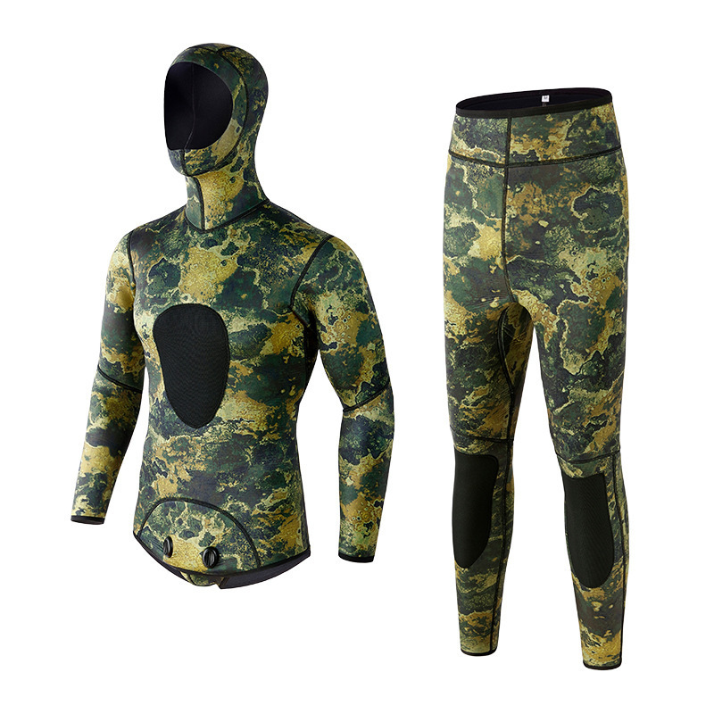 custom high quality logo 1mm 5mm camouflage men and women camo spearfishing wet suit camp neoprene diving suit