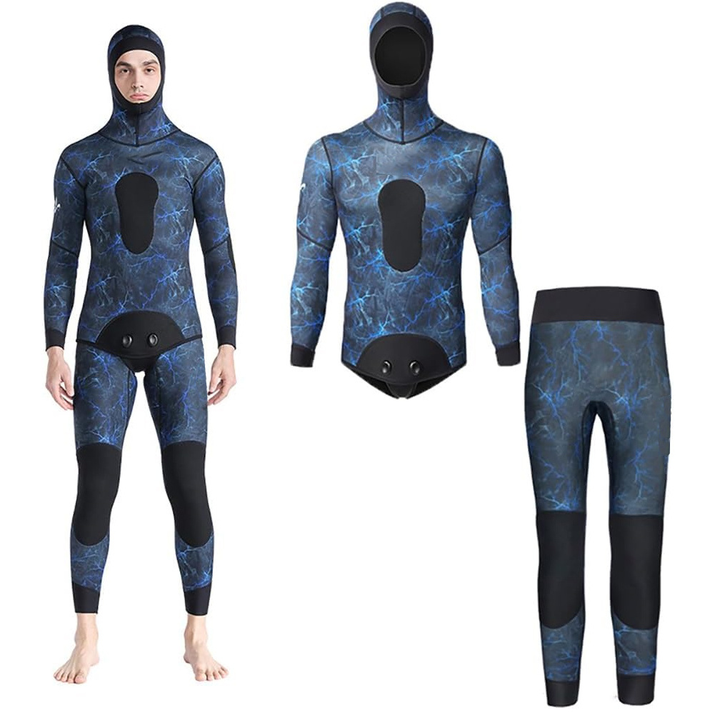 5mm Men's Neoprene Camouflage Spearfishing Suit Neoprene Hunting Wetsuit Surfing Scuba Diving Suit