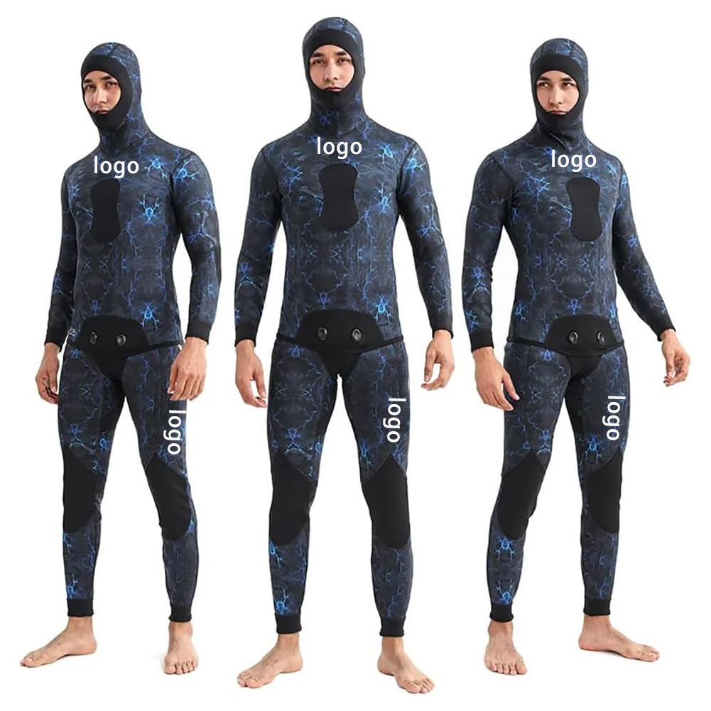 5mm Men's Neoprene Camouflage Spearfishing Suit Neoprene Hunting Wetsuit Surfing Scuba Diving Suit