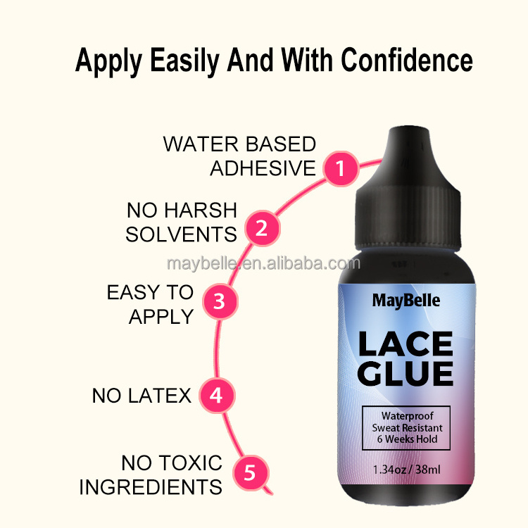 Fast Delivery Sweat-Proof Strong Hold Glue Lace Frontal Private Label Hair Bonding Hair Glue