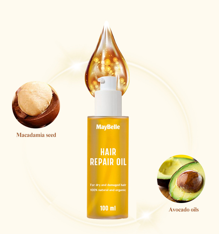 Private Label Jojoba Seed Oil Moisten And Nourish Private Label Hair Oils Organic Argan Oil Hair Repair Serum