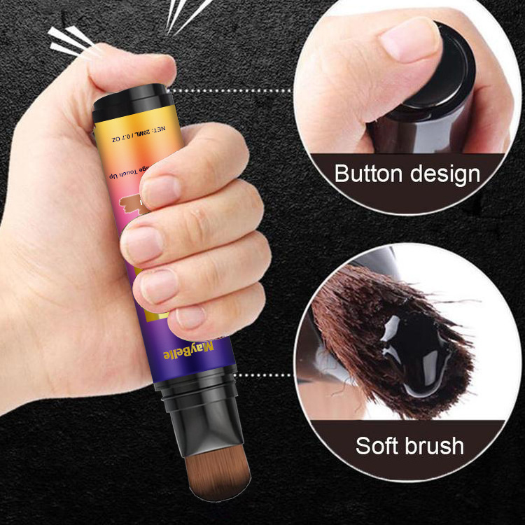 Waterproof Root Touch Up Semi-permanent Root Hair Coloring Gray Coverage Hair Dye Pen Brush