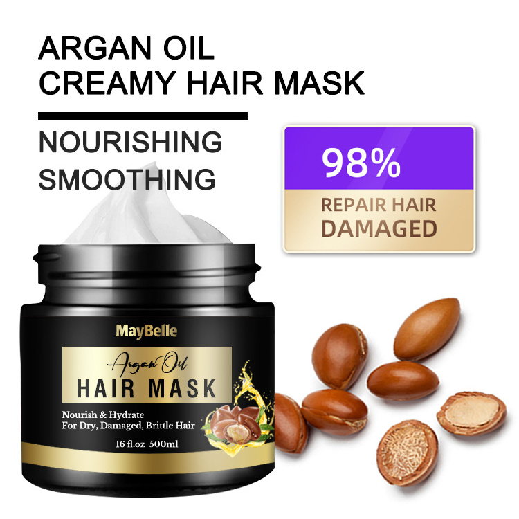 Private Label Anti-Frizz Magic Keratin Hair Creamy Mask Deep Moisturizing Argan Oil Hair Repair Treatment