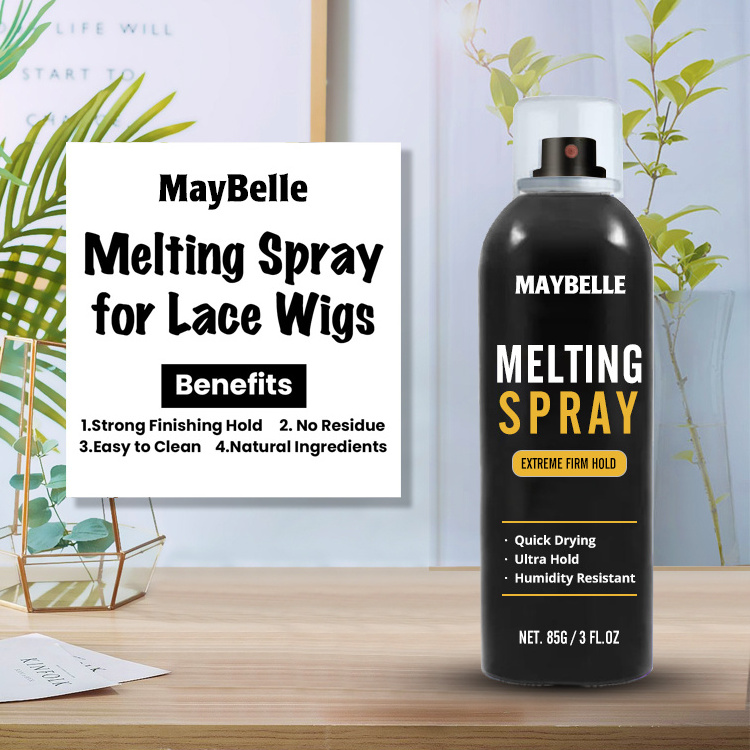 Private Label Melt Down Glue Spray Hair Holding Spray Different Size Lace Melting Spray