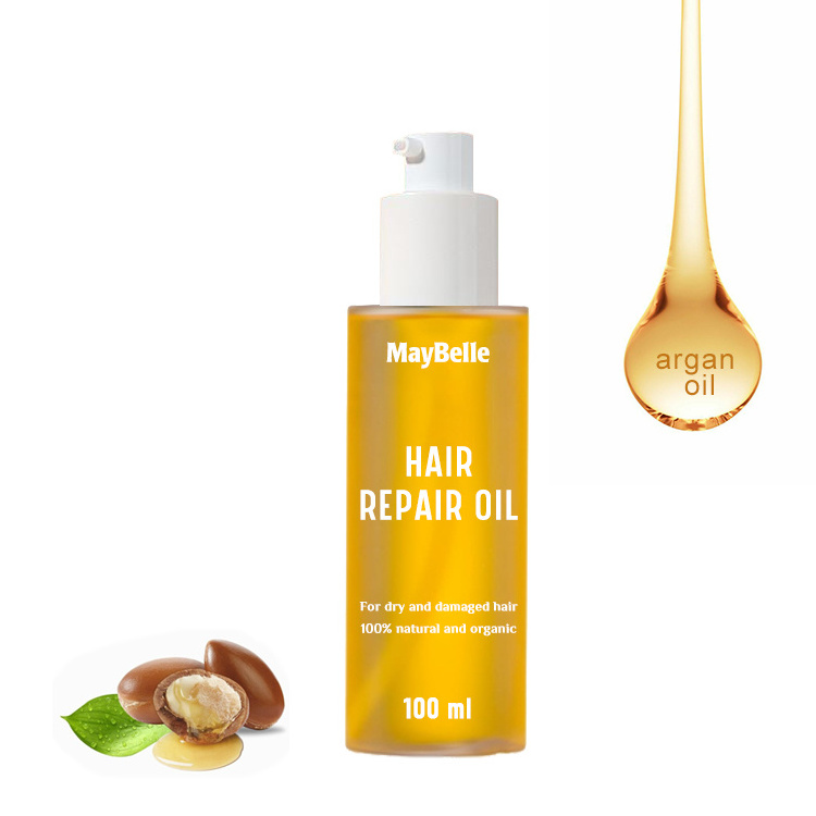 Private Label Jojoba Seed Oil Moisten And Nourish Private Label Hair Oils Organic Argan Oil Hair Repair Serum