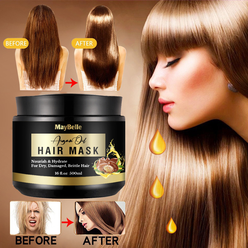 Private Label Anti-Frizz Magic Keratin Hair Creamy Mask Deep Moisturizing Argan Oil Hair Repair Treatment