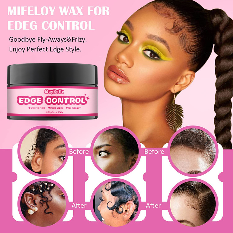 30g 100g Fruit Scent Private Label 72 Hour Edge Control For 4c Black Hair Custom Edge Control