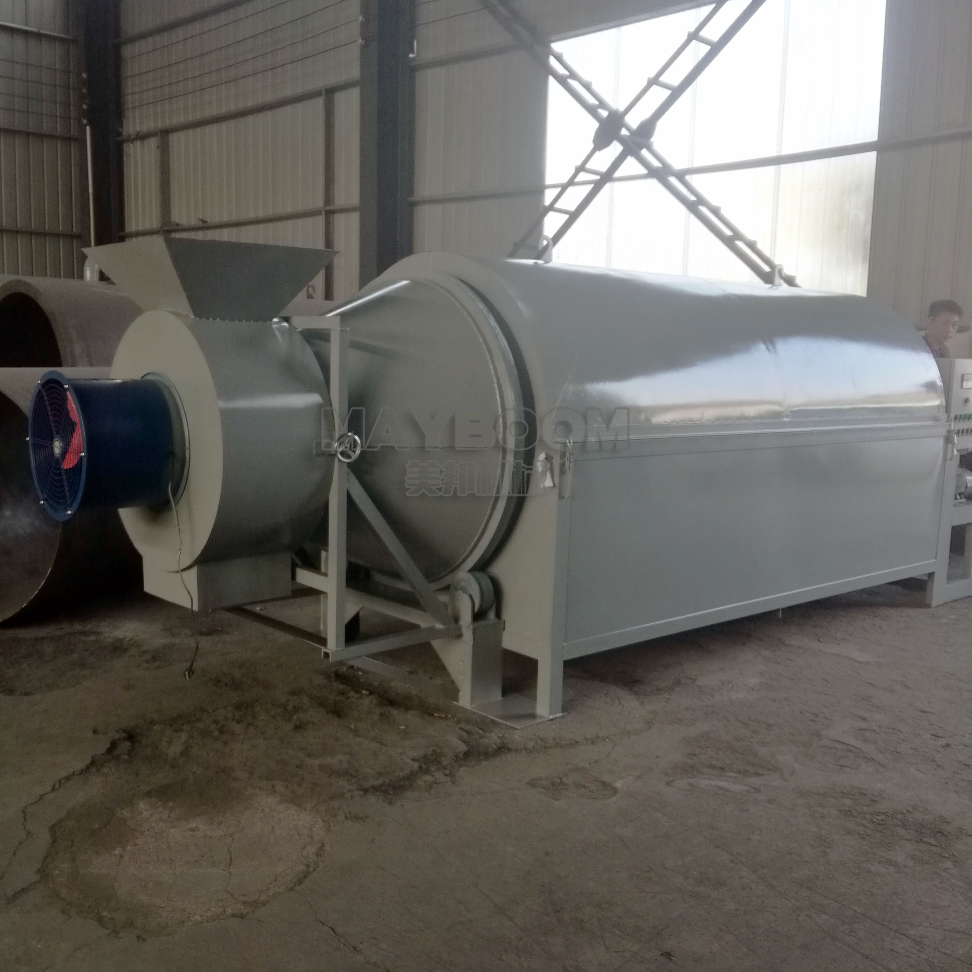 Hot sale labor saving high output horizontal fertilizers manure rotary drum dryer