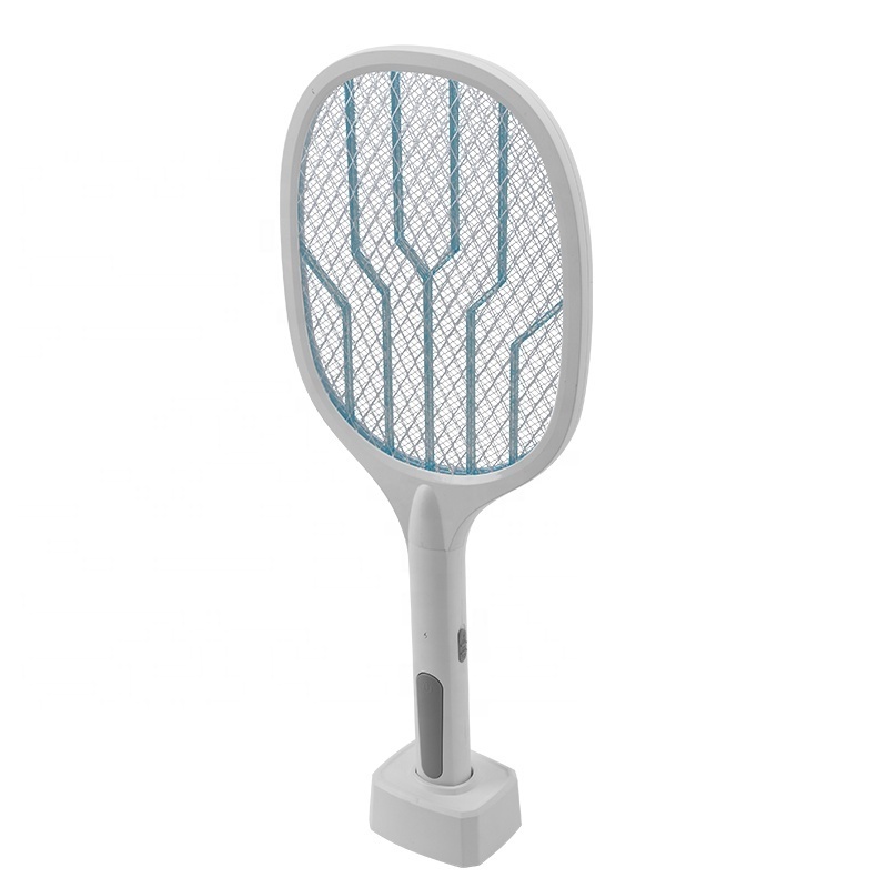 Rechargeable 2 In 1 With Base Electric Fly Mosquito Killer Swatter Pest Control Mosquito Bat