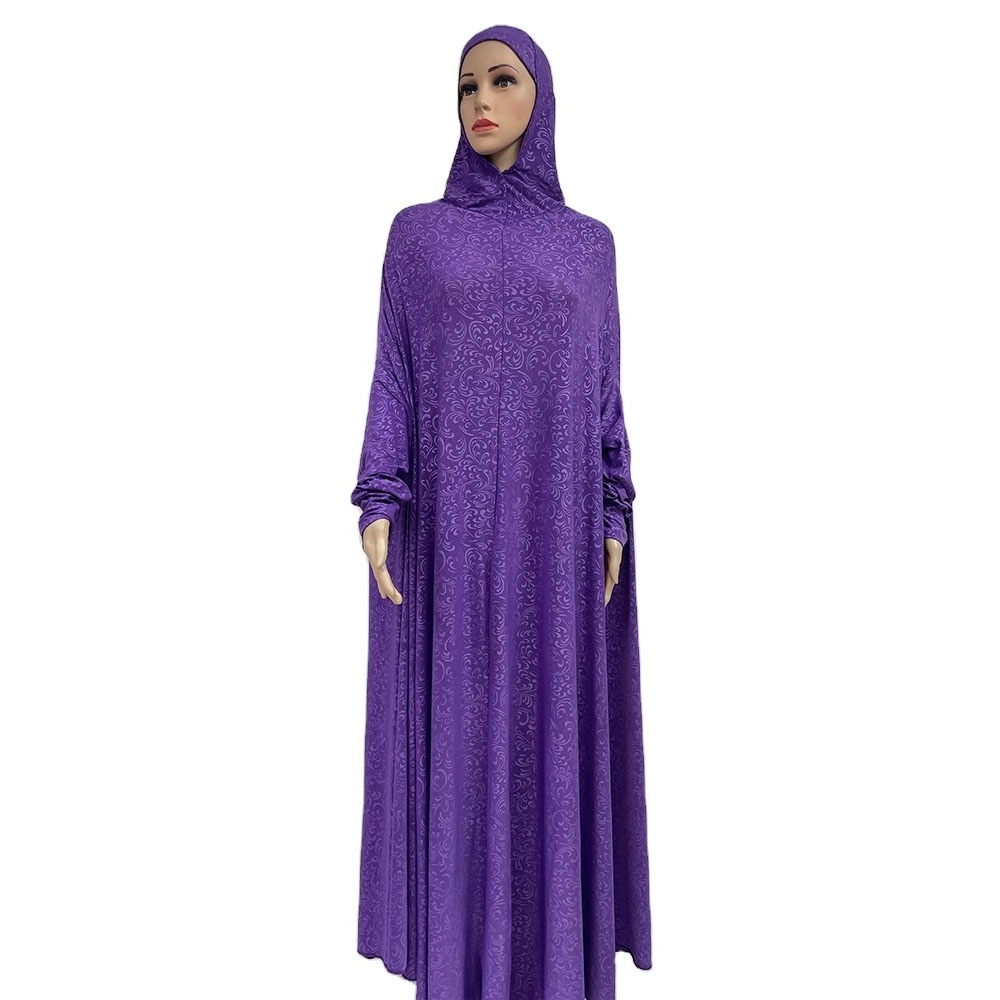 MC-1641 Wholesale Ramadan Eid Mubarak Abaya Dubai Turkey Islam Maxi Muslim Hijab Dress Abaya For Women Robe Prayer Islamic Clothes