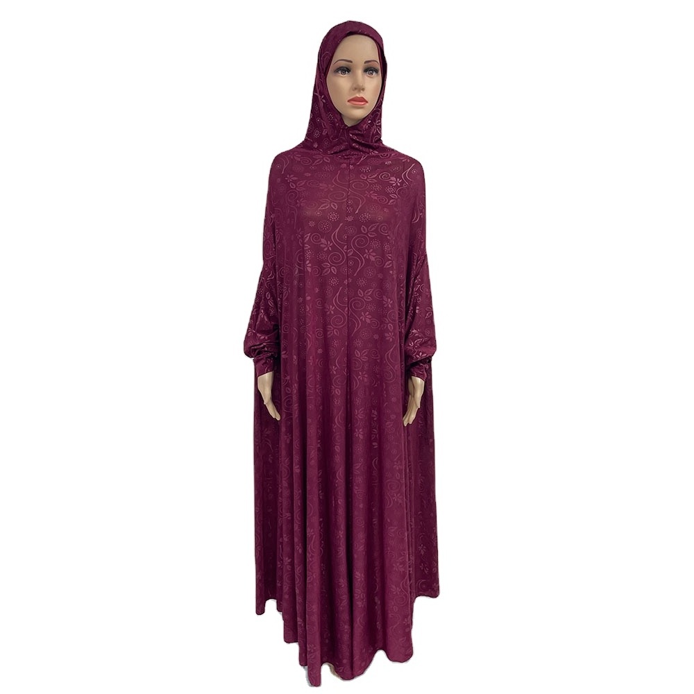 MC-1641 Wholesale Ramadan Eid Mubarak Abaya Dubai Turkey Islam Maxi Muslim Hijab Dress Abaya For Women Robe Prayer Islamic Clothes