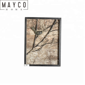 Mayco Home Metal Bird Home Goods Hotel Decorative Wall Art 3d,Farmhouse Wall Art