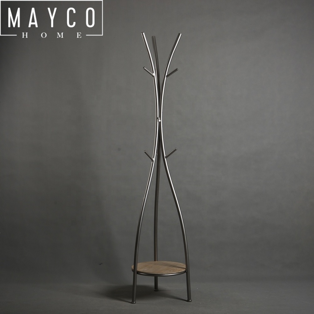 Mayco Antique Portable Tree Hat Hanger Holder Floor Standing Corner Coat Rack Metal Parts