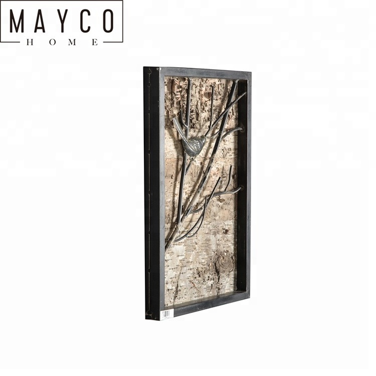 Mayco Home Metal Bird Home Goods Hotel Decorative Wall Art 3d,Farmhouse Wall Art