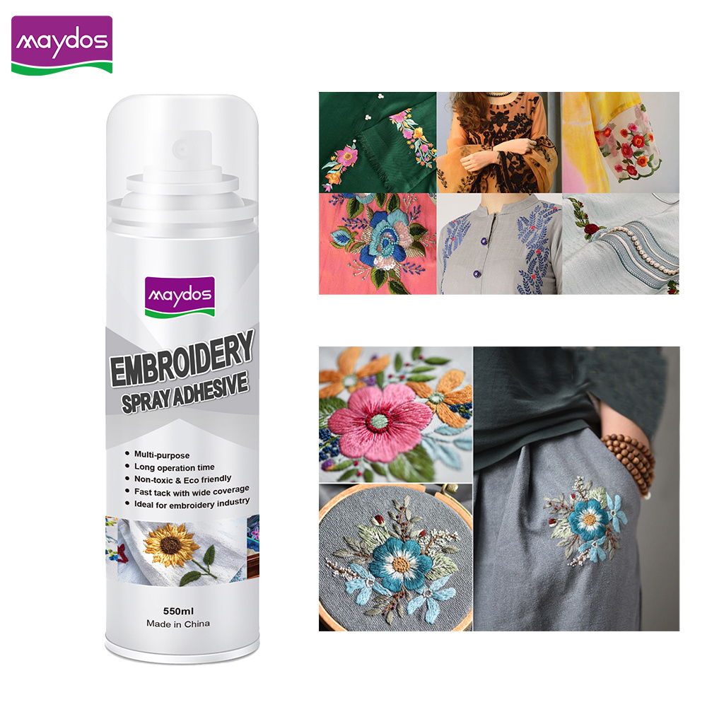 Embroidery Spray Adhesive Bonding Glue For Fabric