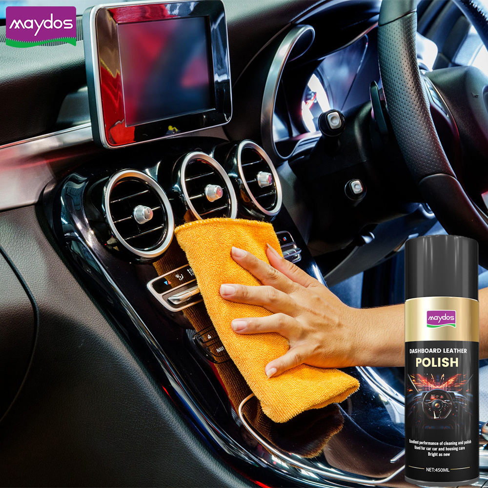 Automotive Dashboard Leather Polish Surface Wax Spray Keeps Surfaces Shiny